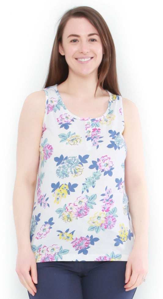 Lazy Jacks Womens 'LJ110P' Floral Vest - Petal