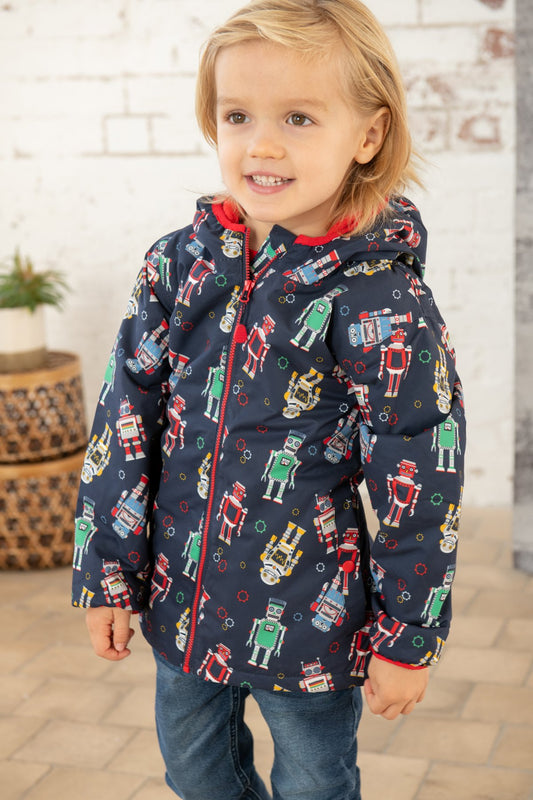 Lighthouse Kids 'Lucas' Raincoat - Robot Print