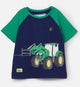 Lighthouse Kids Mason Short Sleeve Green Front Loader Print Tee