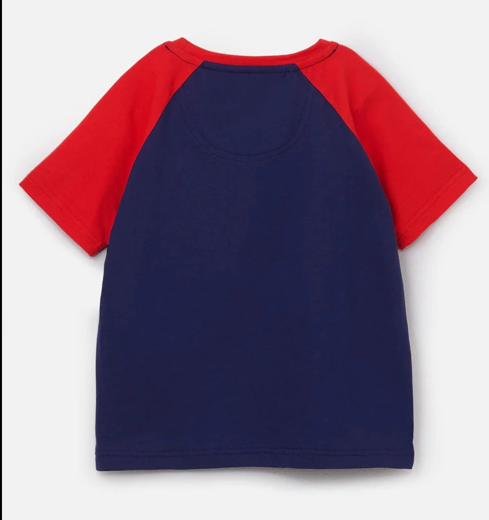 Lighthouse Kids 'Mason' Short Sleeve Red Front Loader Print Tee