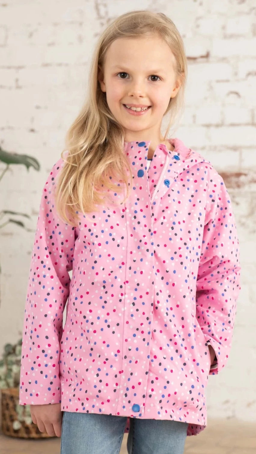 Lighthouse Kids 'Olivia' Waterproof Jacket - Rose Pink Dot