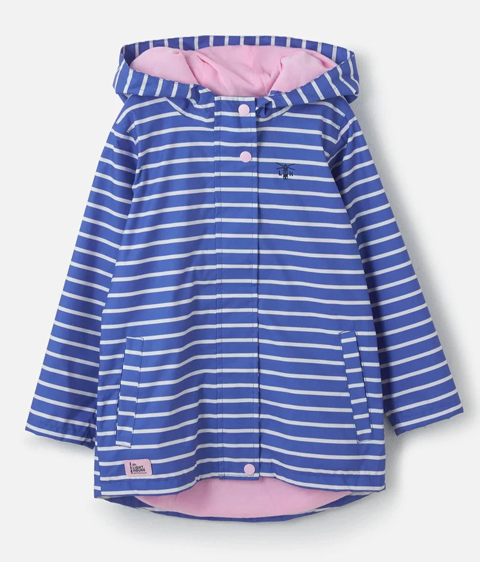 Lighthouse Kids 'Olivia' Waterproof Jacket - Parma Violet Stripe
