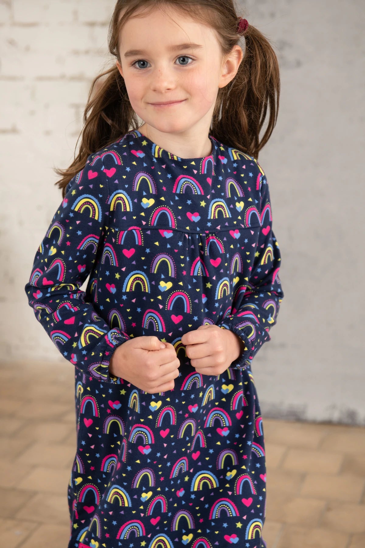 Lighthouse Kids 'Penny' Dress - Rainbow Print