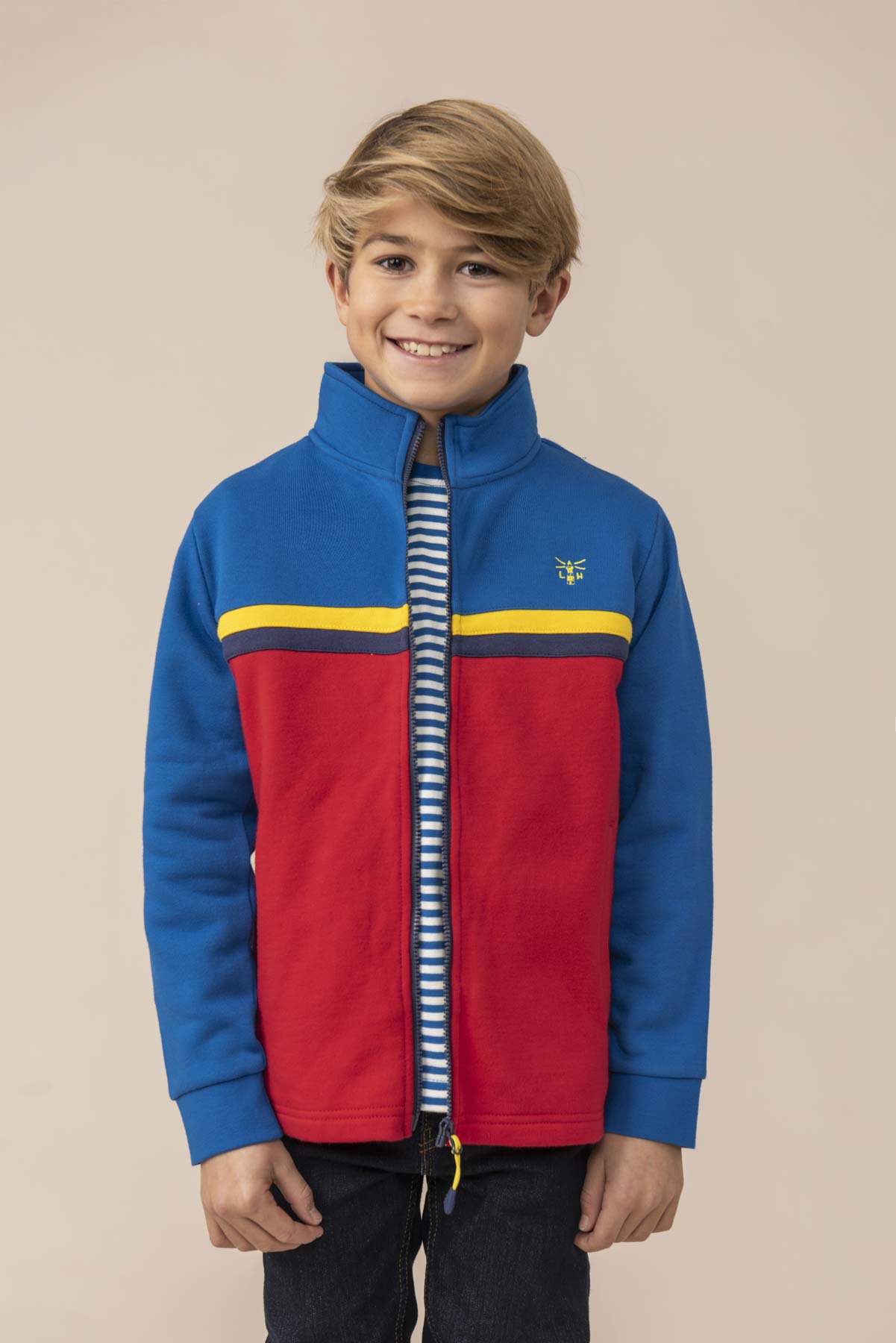 Lighthouse Kids Zach Full zip Sweatshirt - Ocean Blue