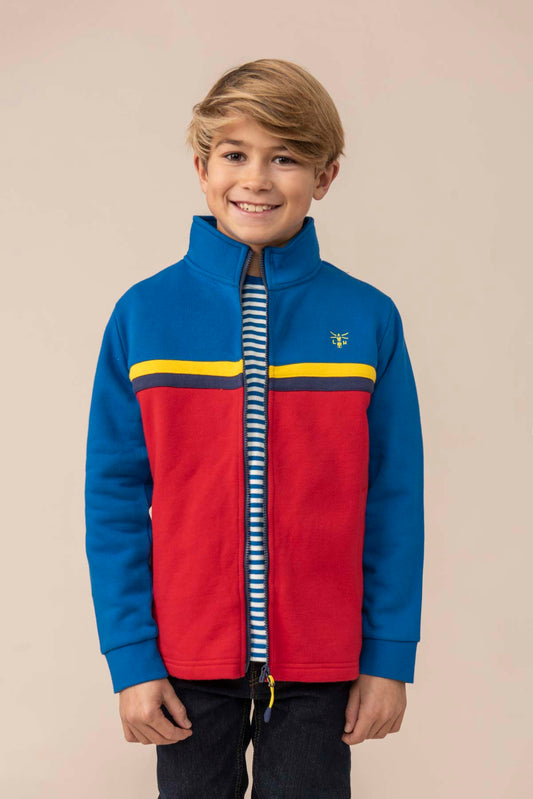 Lighthouse Kids Zach Full zip Sweatshirt - Ocean Blue