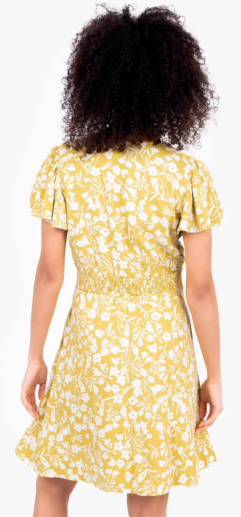 Brakeburn Womens 'Ayla' Wrap Dress - Yellow