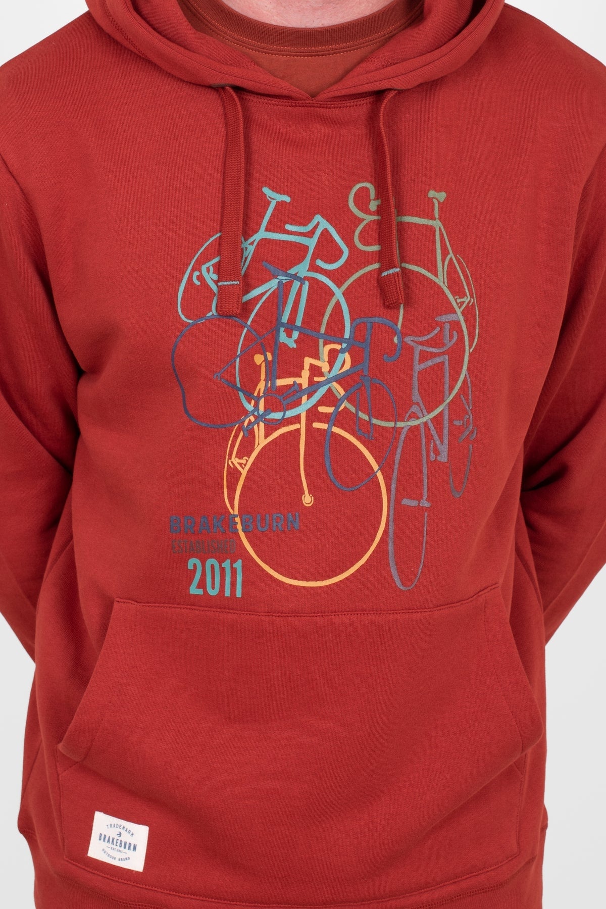 Brakeburn Mens Bikes Hoodie - Red