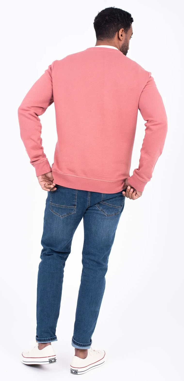 Brakeburn Mens Crew Neck Sweatshirt - Pink