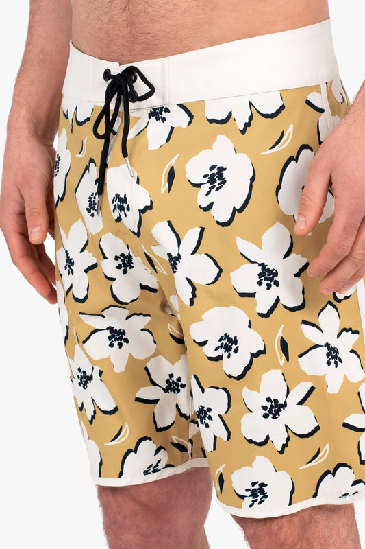 Brakeburn Mens Flower Boardshorts - Yellow