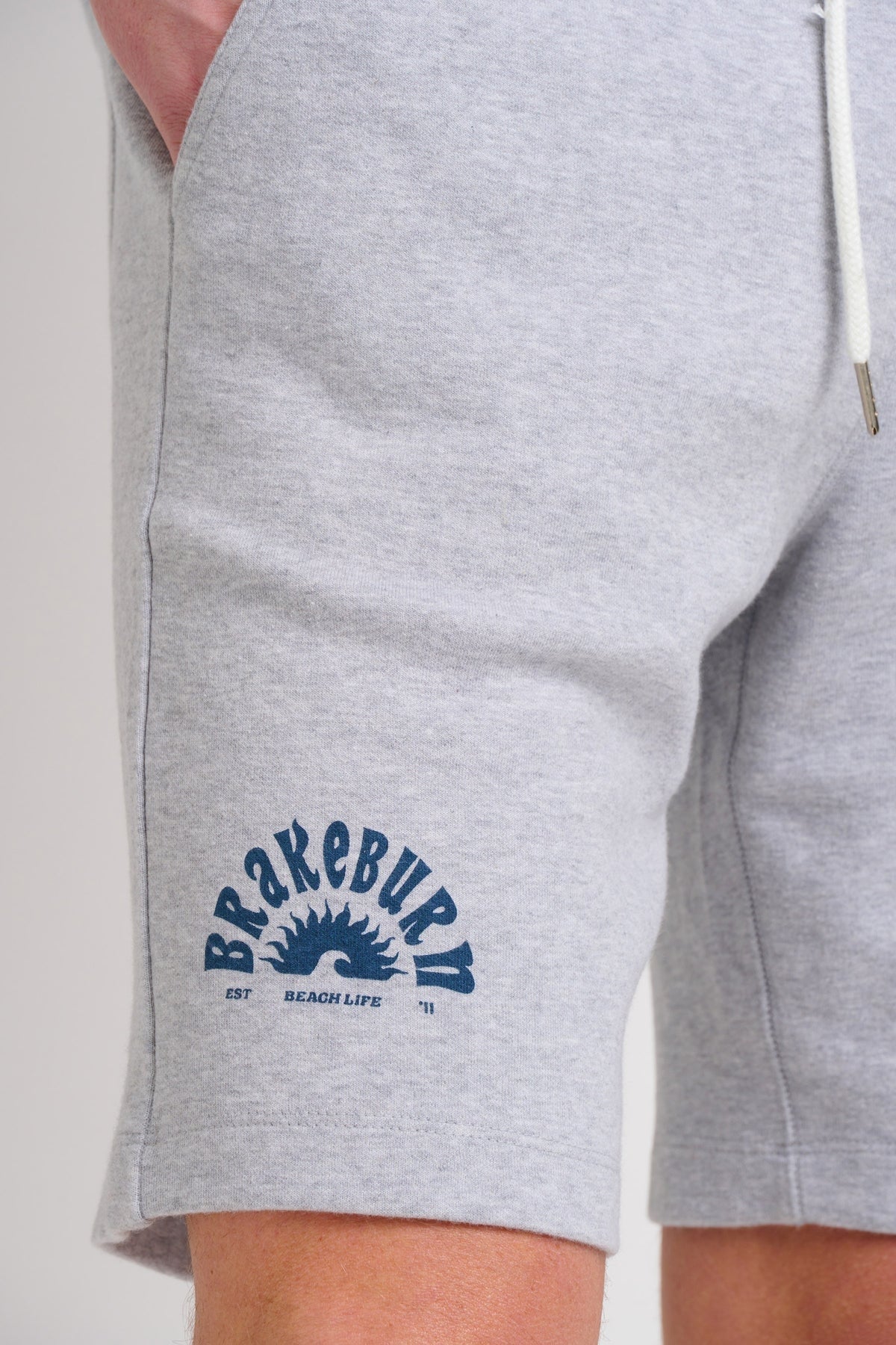 Brakeburn Mens Jogger Shorts - Grey