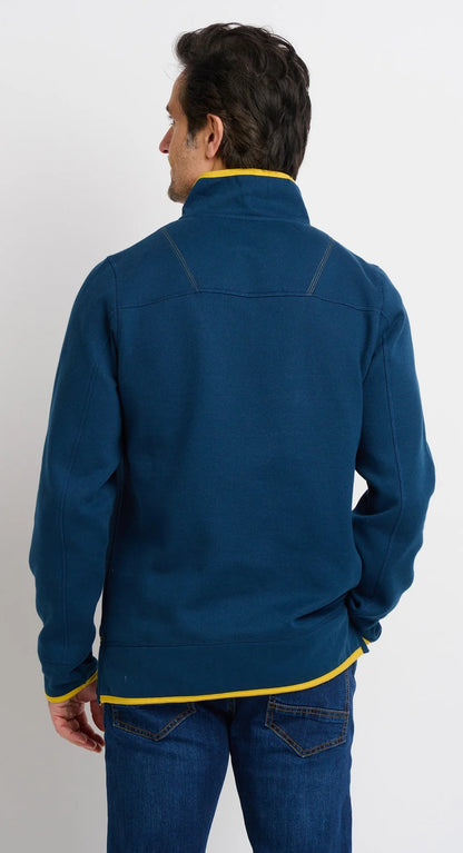Brakeburn Mens 1/4 Zip Sweatshirt - Navy
