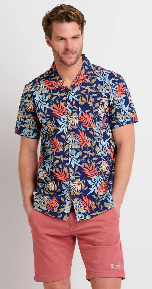 Brakeburn Mens Trailing Tropics Resort Shirt - Multicoloured