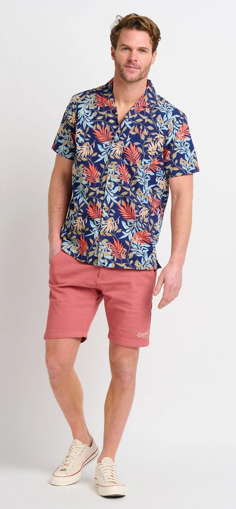 Brakeburn Mens Trailing Tropics Resort Shirt - Multicoloured