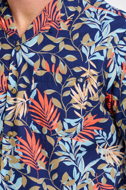 Brakeburn Mens Trailing Tropics Resort Shirt - Multicoloured