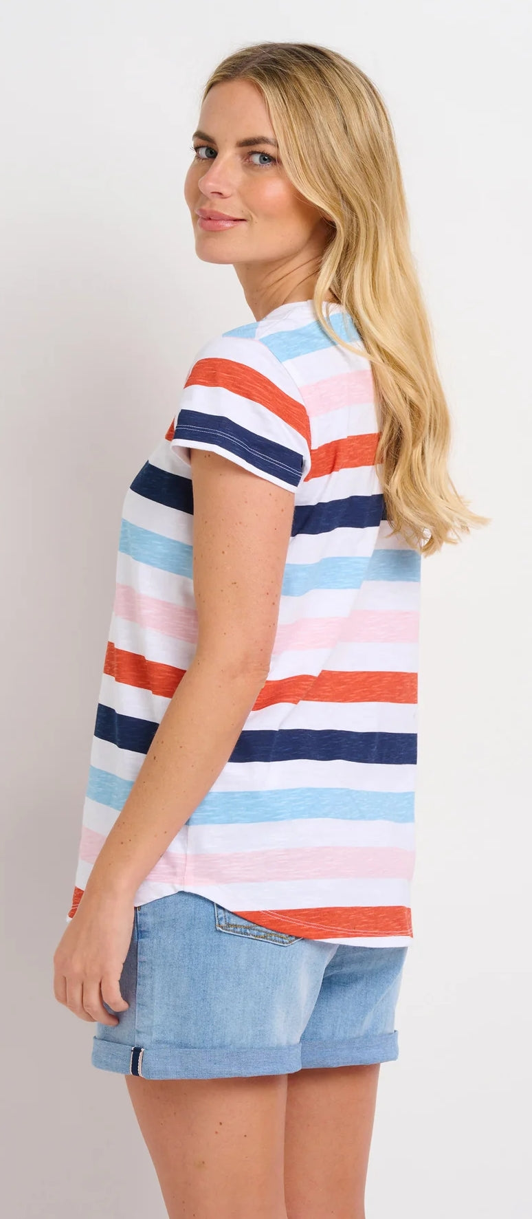 Brakeburn Womens 'Anna' Stripe Tee - Multicolour