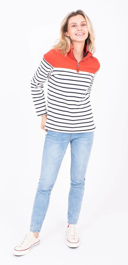 Brakeburn Womens 'Corfe' Sweatshirt - Orange
