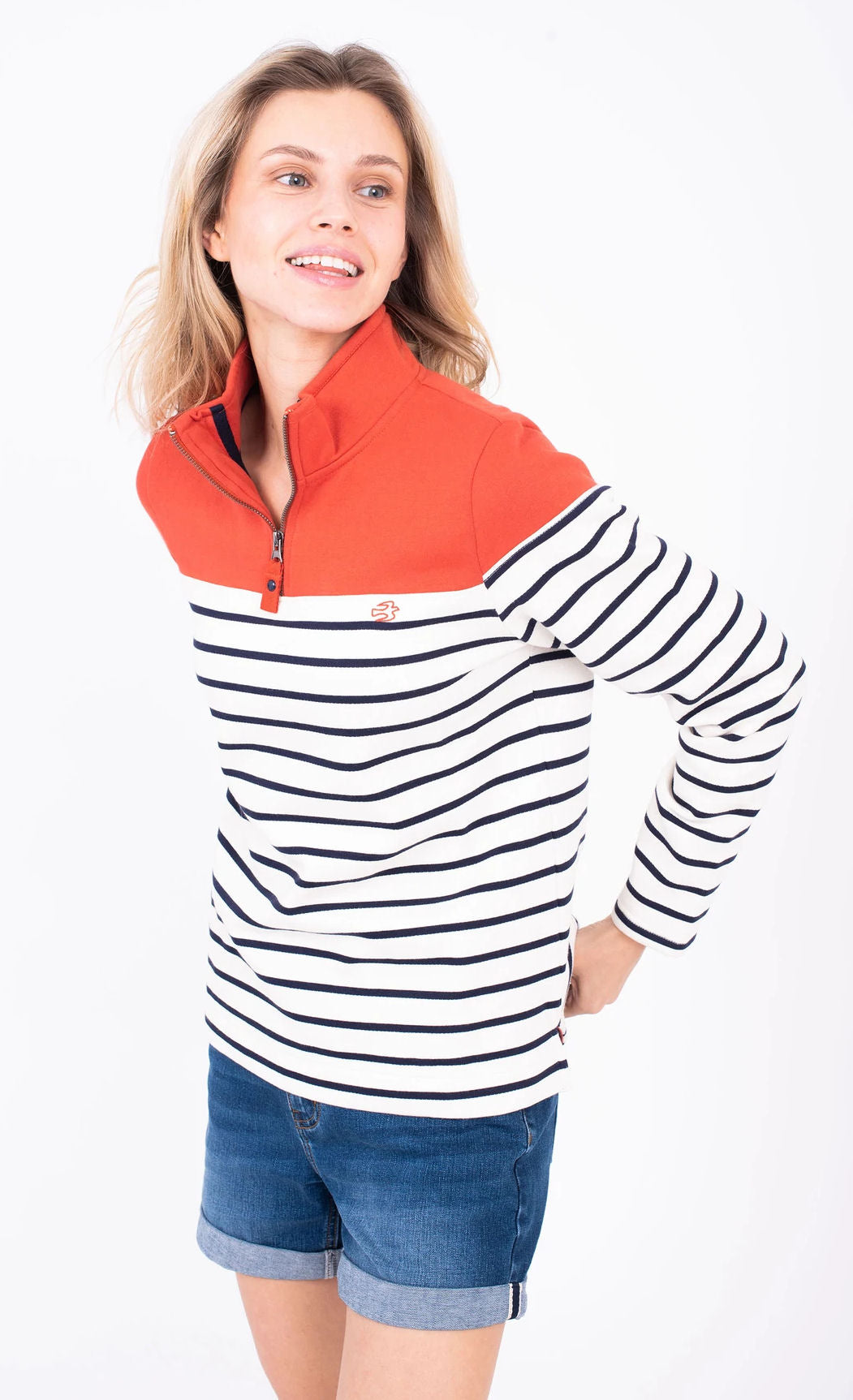 Brakeburn Womens 'Corfe' Sweatshirt - Orange