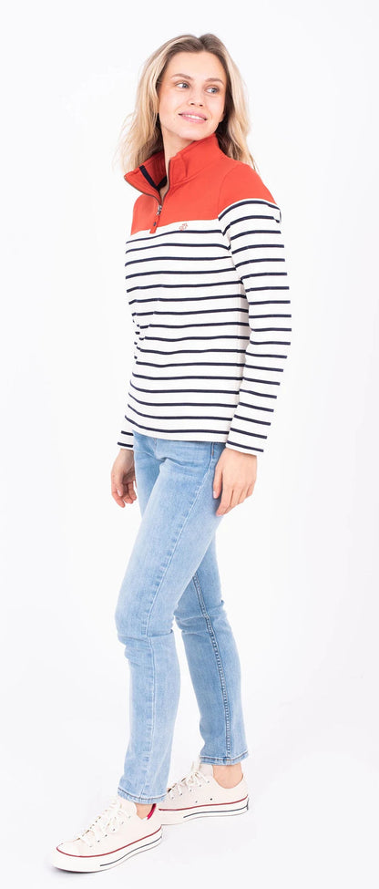 Brakeburn Womens 'Corfe' Sweatshirt - Orange