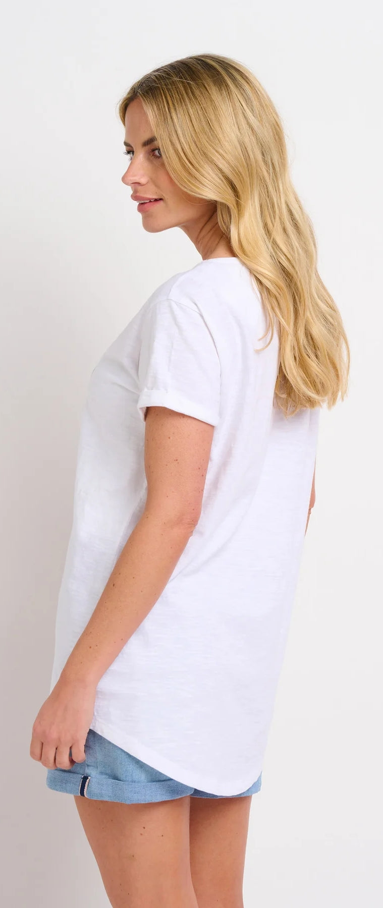 Brakeburn Womens Landscape Printed Tee - White