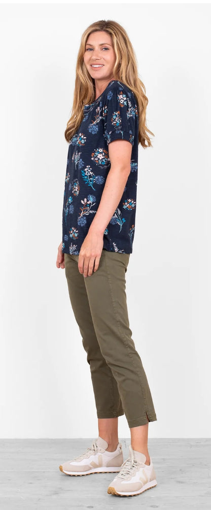 Brakeburn Womens Meadow Trail T-Shirt - Navy
