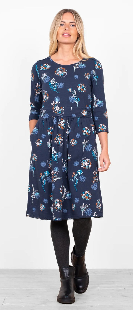 Brakeburn Womens 'Meadow Trail Tea Dress' - Navy