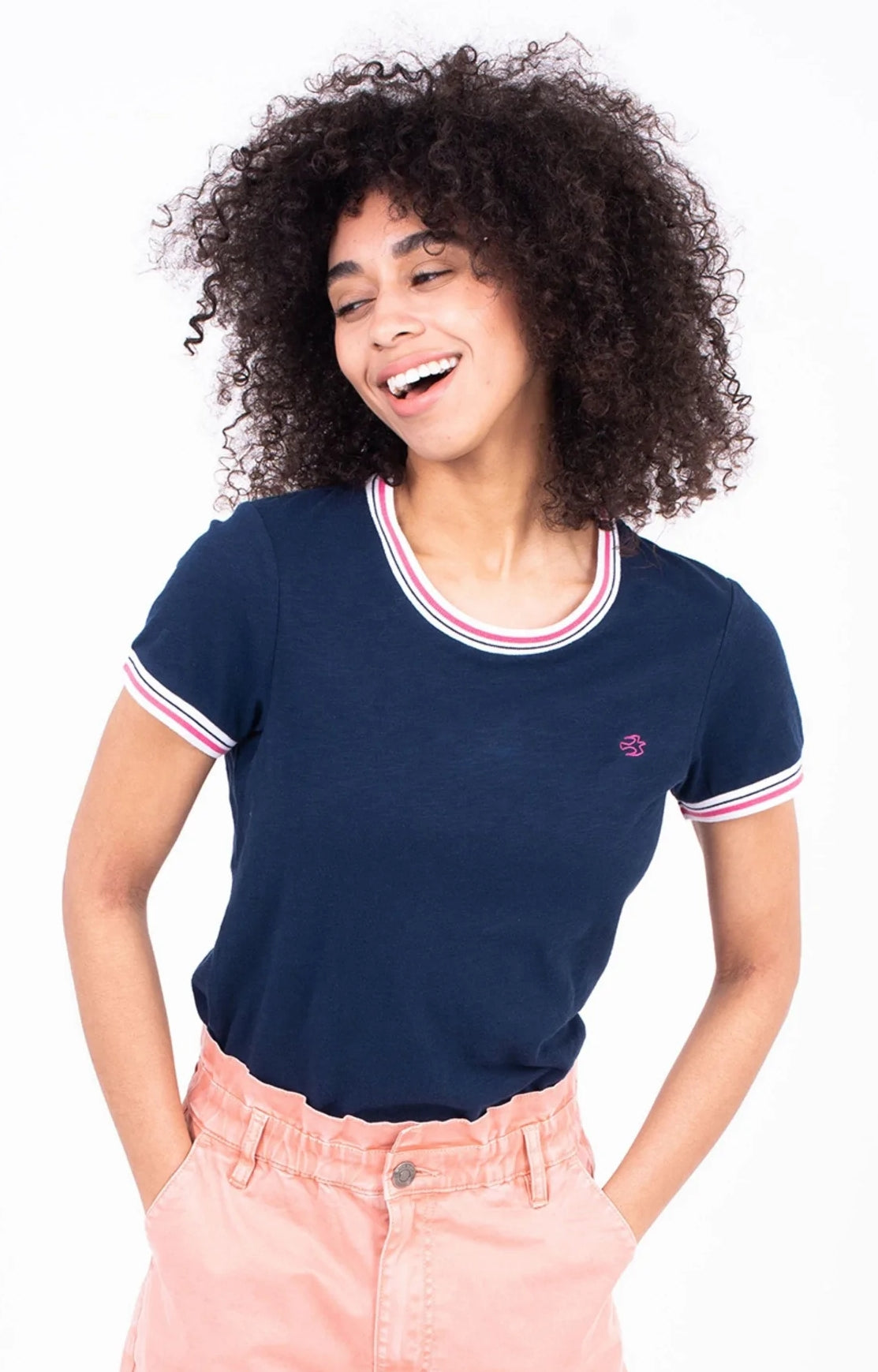 Brakeburn Womens 'Sunrise' T-Shirt - Navy