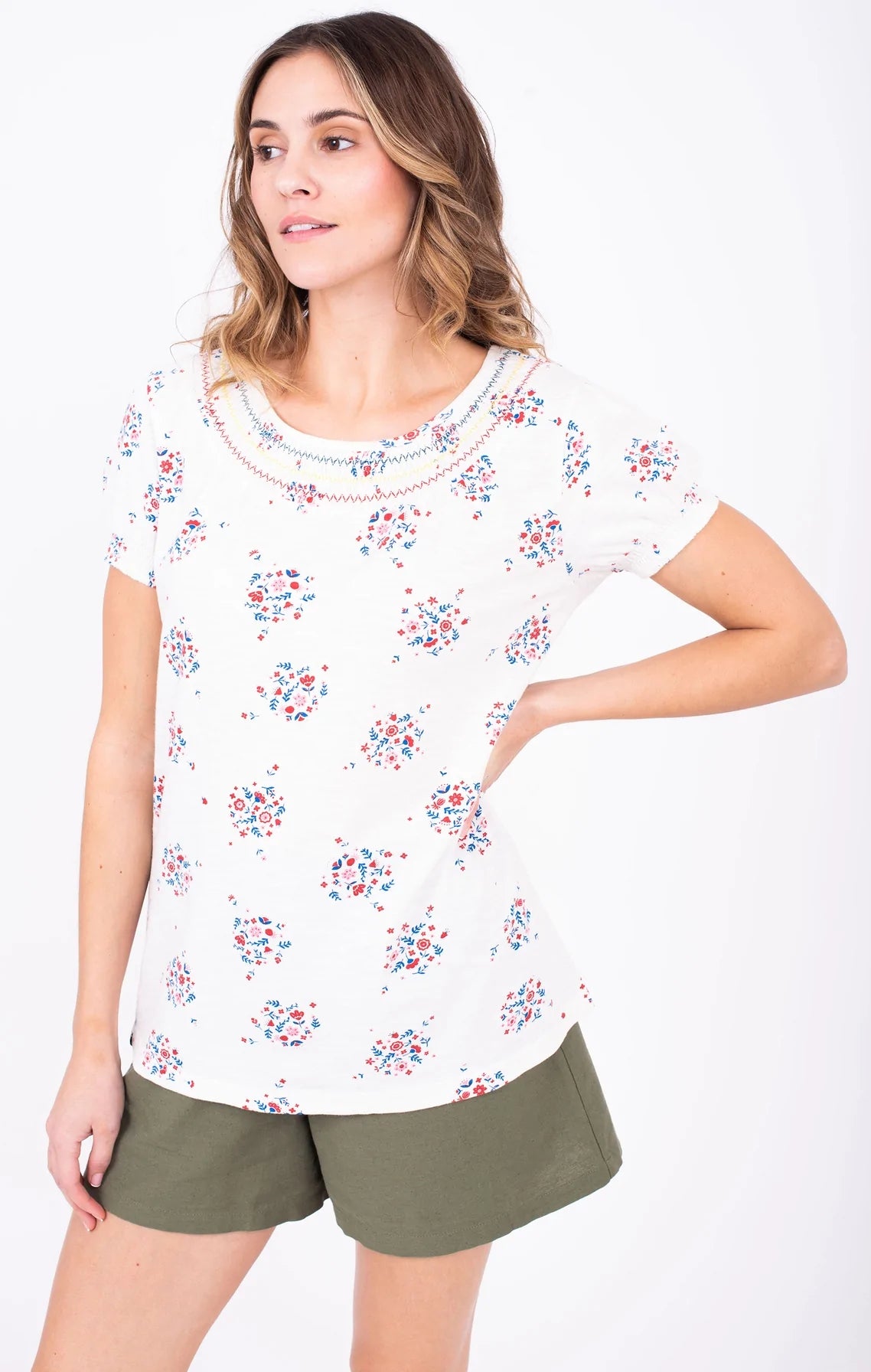 Brakeburn Womens 'Sofia' T-Shirt - White