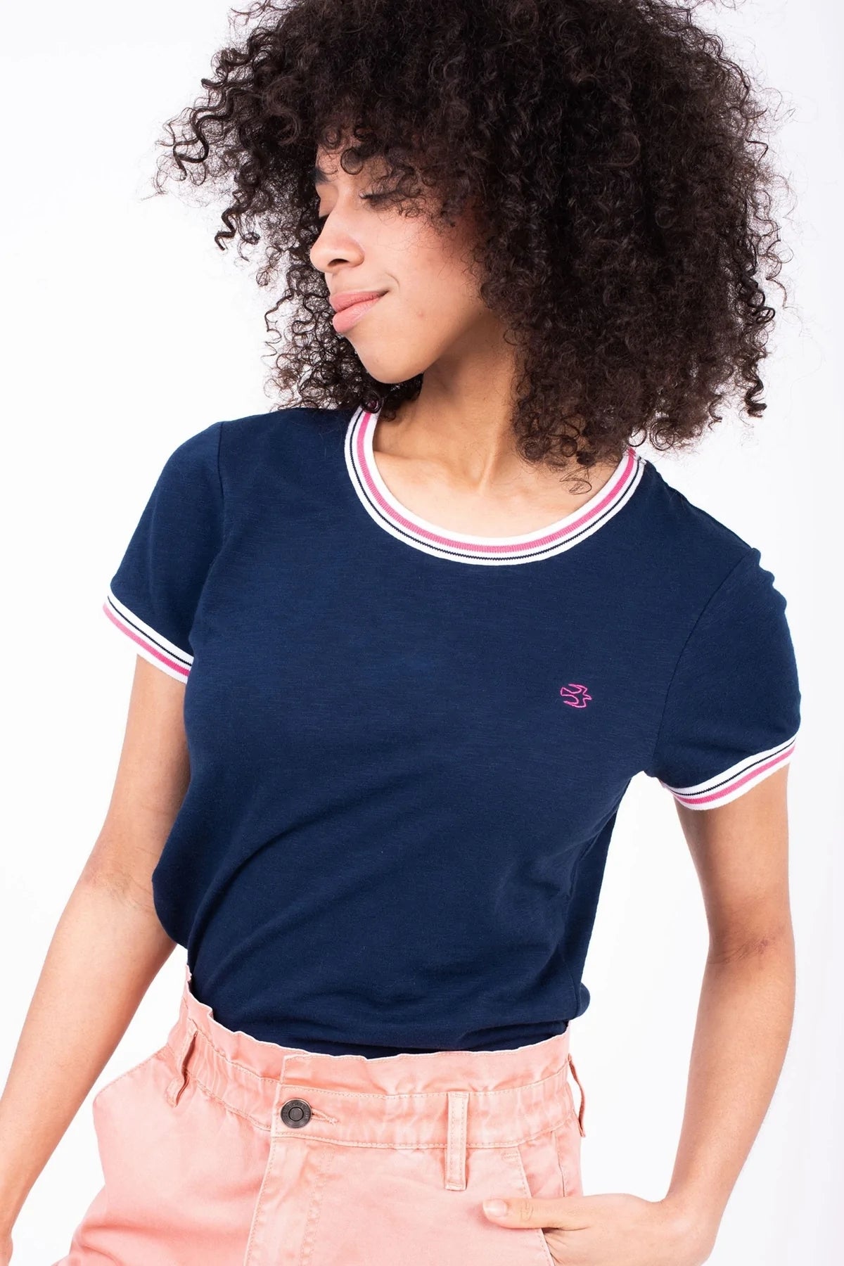Brakeburn Womens 'Sunrise' T-Shirt - Navy