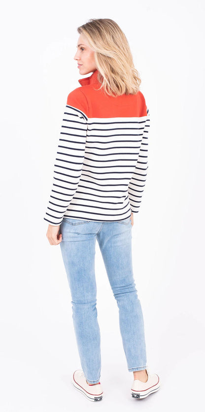 Brakeburn Womens 'Corfe' Sweatshirt - Orange