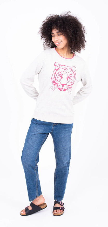 Brakeburn Womens 'Tiger Sweater' - Grey