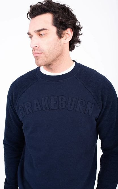 Brakeburn Mens Applique Sweatshirt - Blue