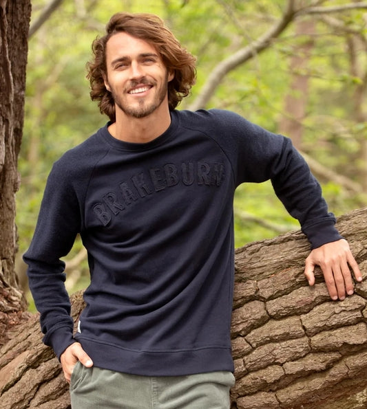 Brakeburn Mens Applique Sweatshirt - Blue