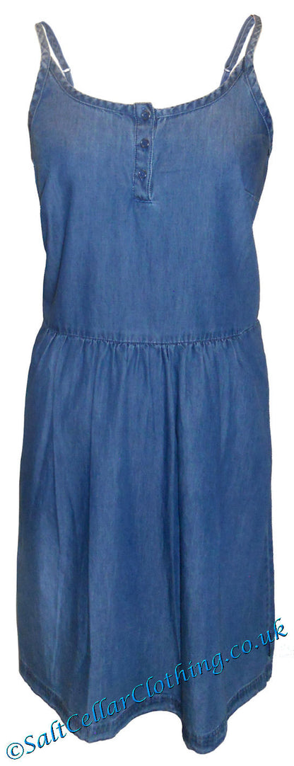 Captain Corsaire Womens 'Ambroisine' Sleeveless Dress - Denim Blue