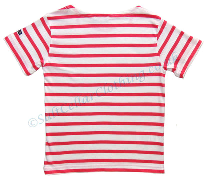 Captain Corsaire Kids 'Starboard' Stripe Tee - White / Opaline