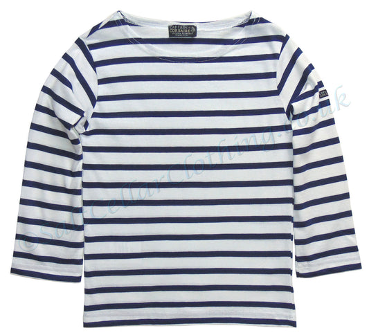 Captain Corsaire Kids 'Larboard' Breton - White / Matelot Blue