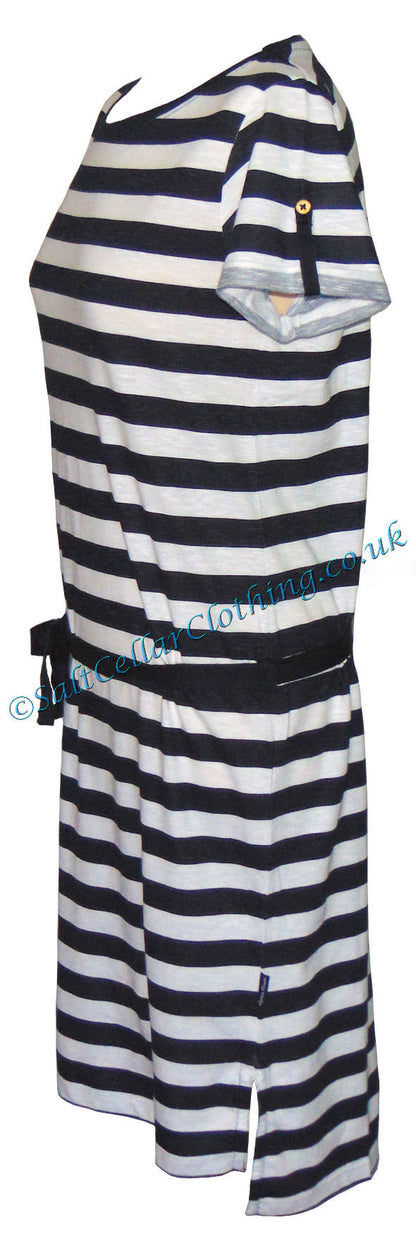 Captain Corsaire Womens Ivana Stripe Dress - White / Navy