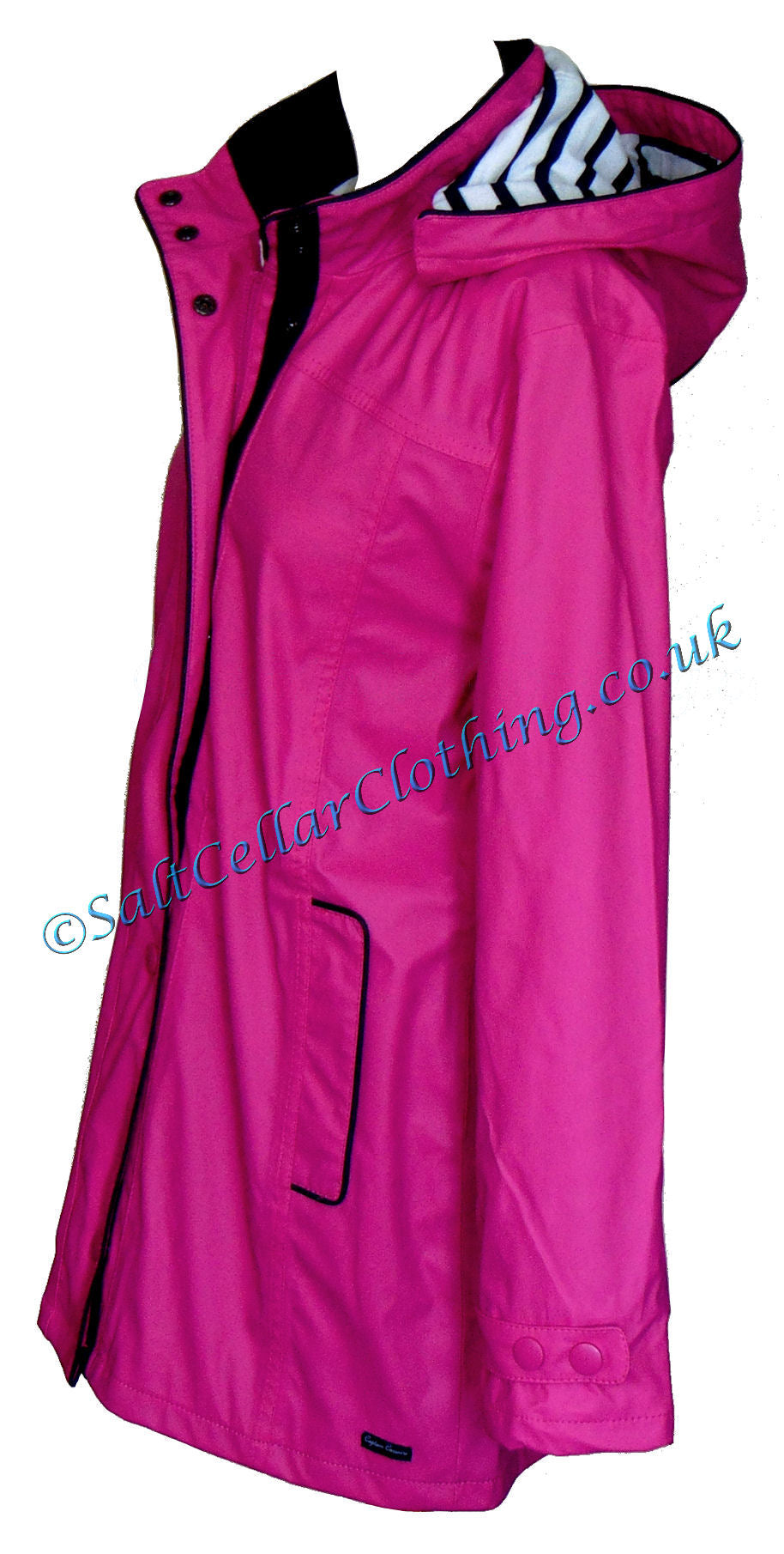 Women's Regate Ete style waterproof rain jacket from Captain Corsaire in Dahlia Pink