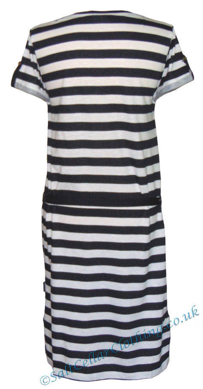 Captain Corsaire Womens Ivana Stripe Dress - White / Navy