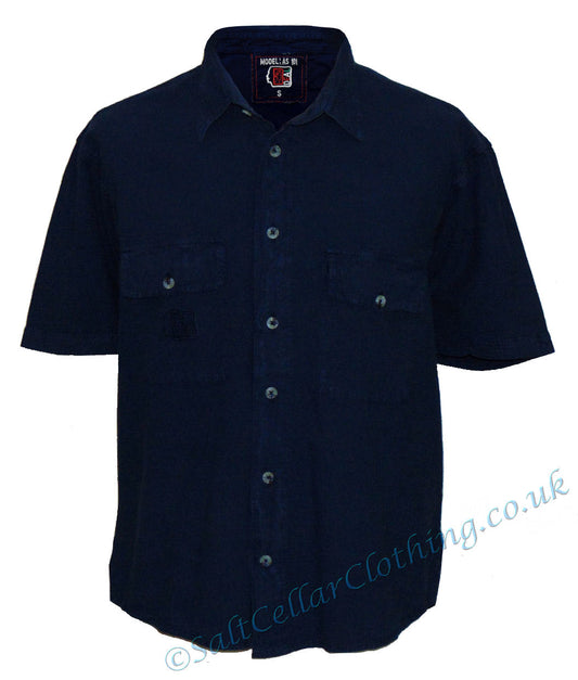 Deal Clothing Mens 'AS101' Short-Sleeved Shirt - Navy