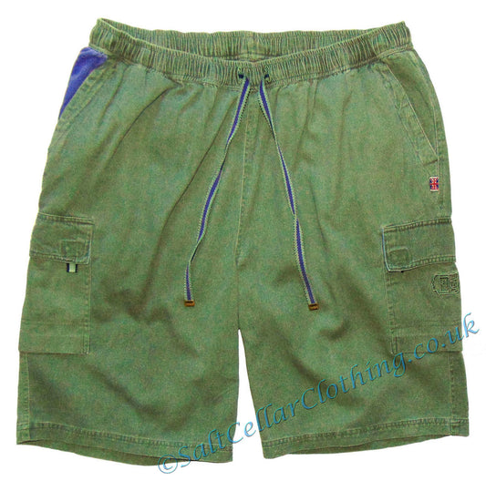 Deal Clothing Mens 'AS125 - BIG' Cargo Shorts - Olive Green