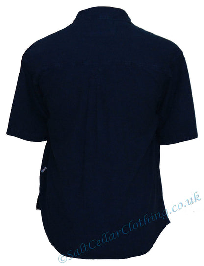 Deal Clothing Mens 'AS101' Short-Sleeved Shirt - Navy