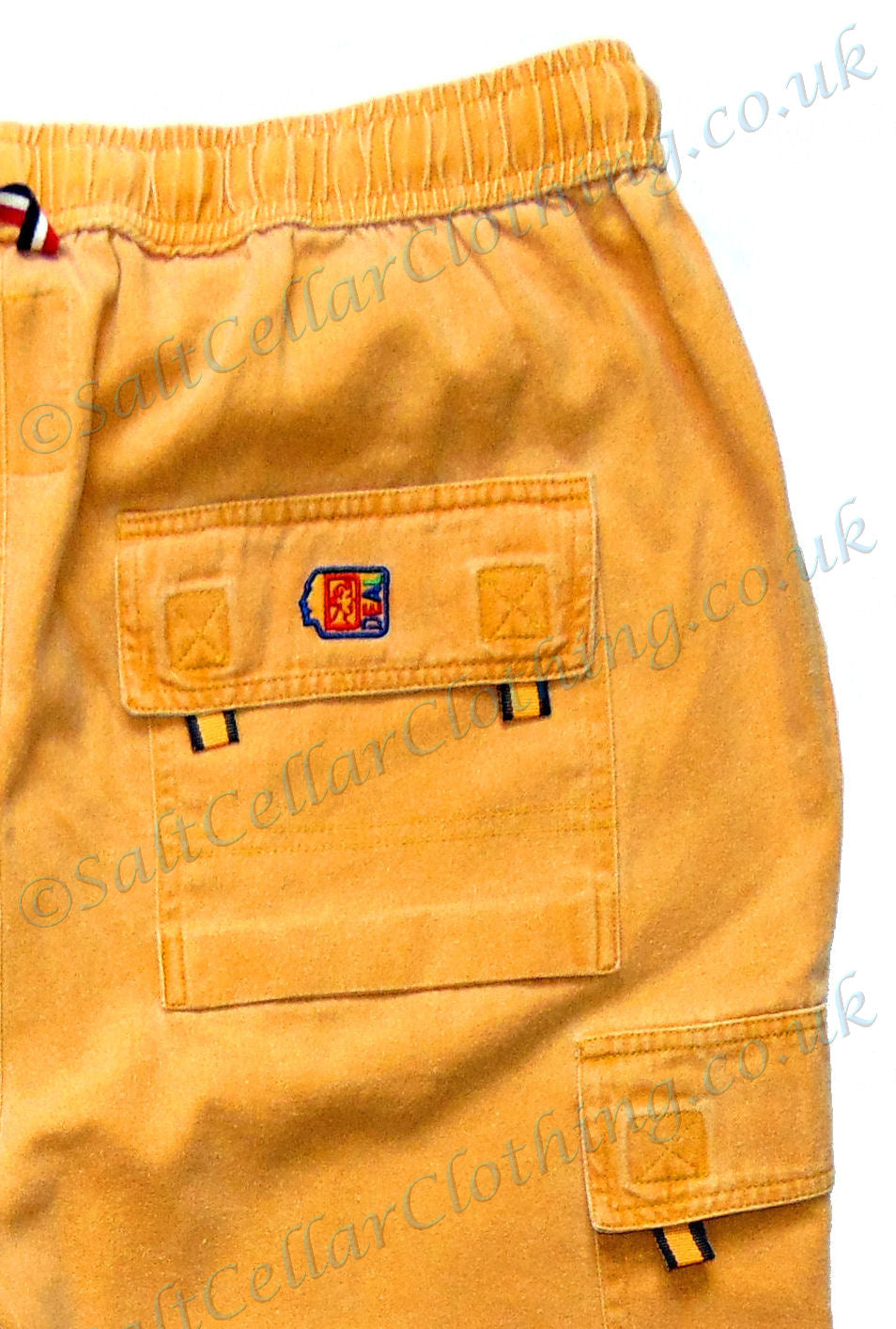 Deal Clothing Mens 'AS125' Cargo Shorts - Saffron Yellow