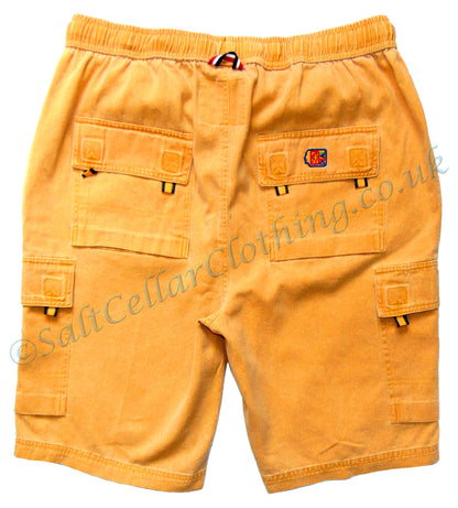 Deal Clothing Mens 'AS125' Cargo Shorts - Saffron Yellow