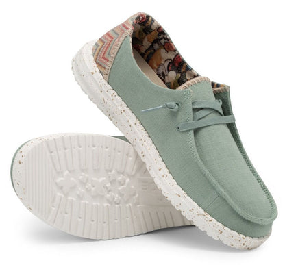Dude Womens Wendy Canvas Shoes - Aloe