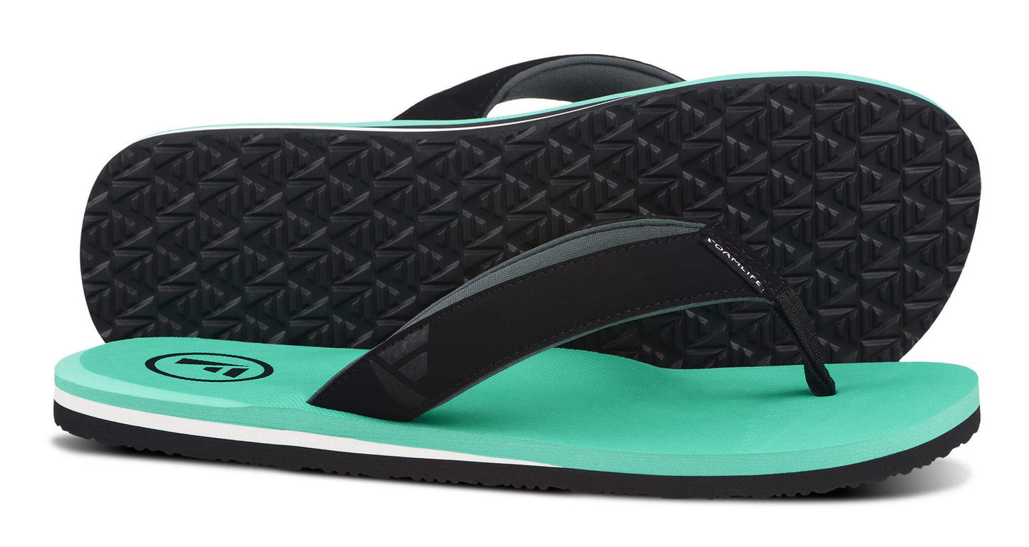 Foamlife Mens 'Traa' Flip Flops - Spearmint