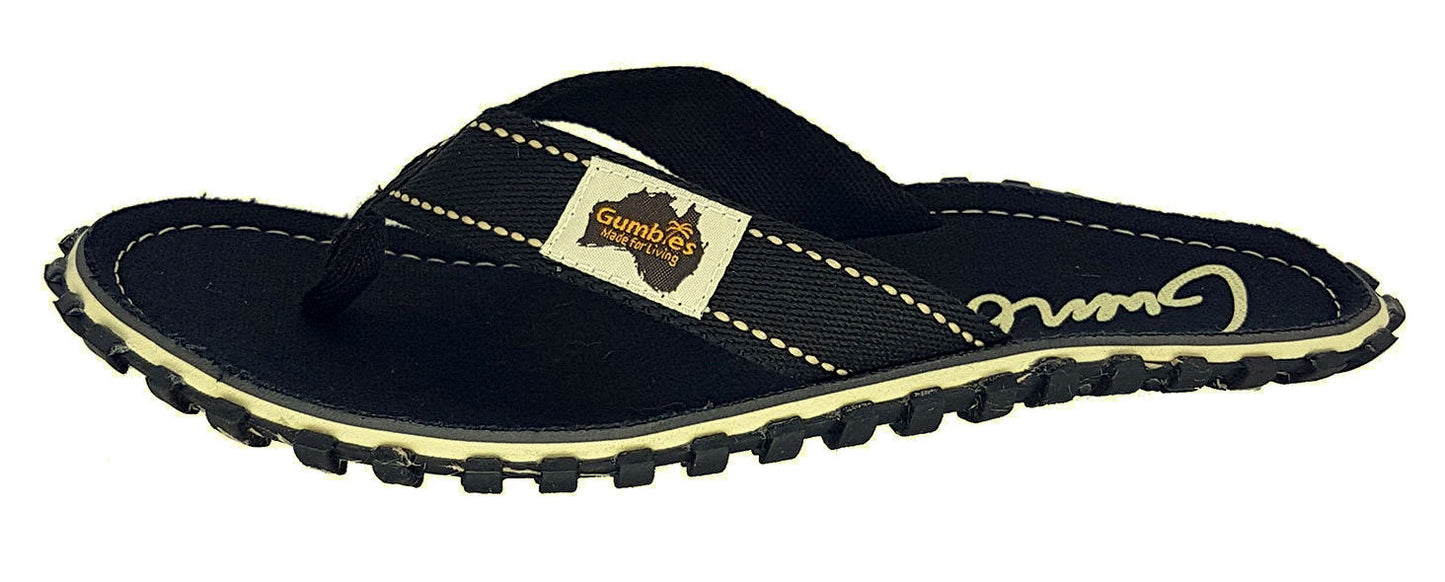 Gumbies Unisex 'Islander' Flip Flops - Black