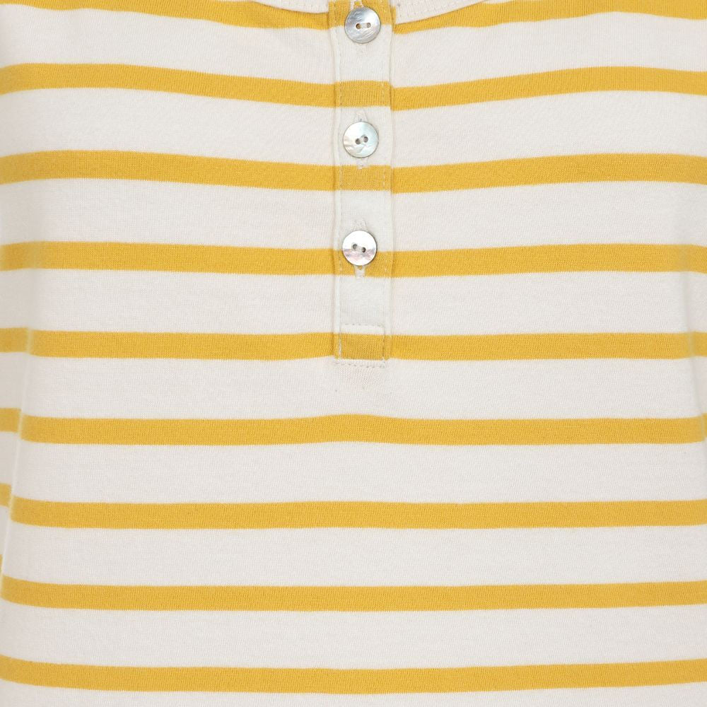 Lazy Jacks Womens 'LJ110' Striped Vest - Maize Yellow