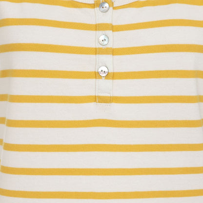 Lazy Jacks Womens 'LJ110' Striped Vest - Maize Yellow