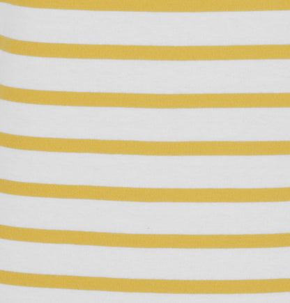 Lazy Jacks Womens 'LJ115' Short Sleeved Stripe Dress - Gorse Yellow