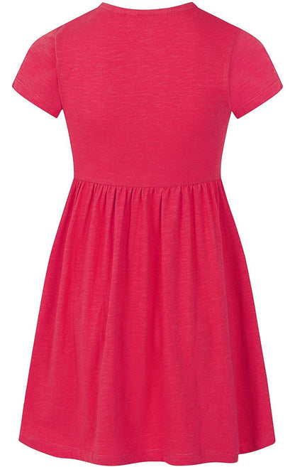 Lazy Jacks Kids 'LJ374C' Short Sleeved Dress - Cerise